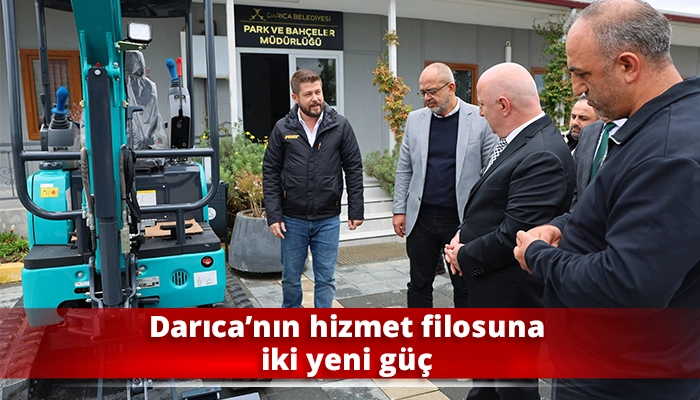 Darıca&rsquo;nın hizmet filosuna iki yeni g&uuml;&ccedil;