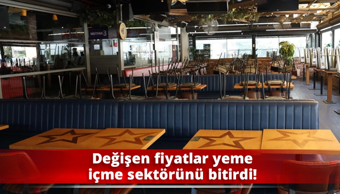 Değişen fiyatlar yeme içme sektörünü bitirdi!