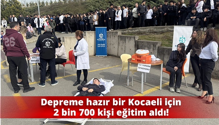 Depreme hazır bir Kocaeli i&ccedil;in 2 bin 700 kişi eğitim aldı!
