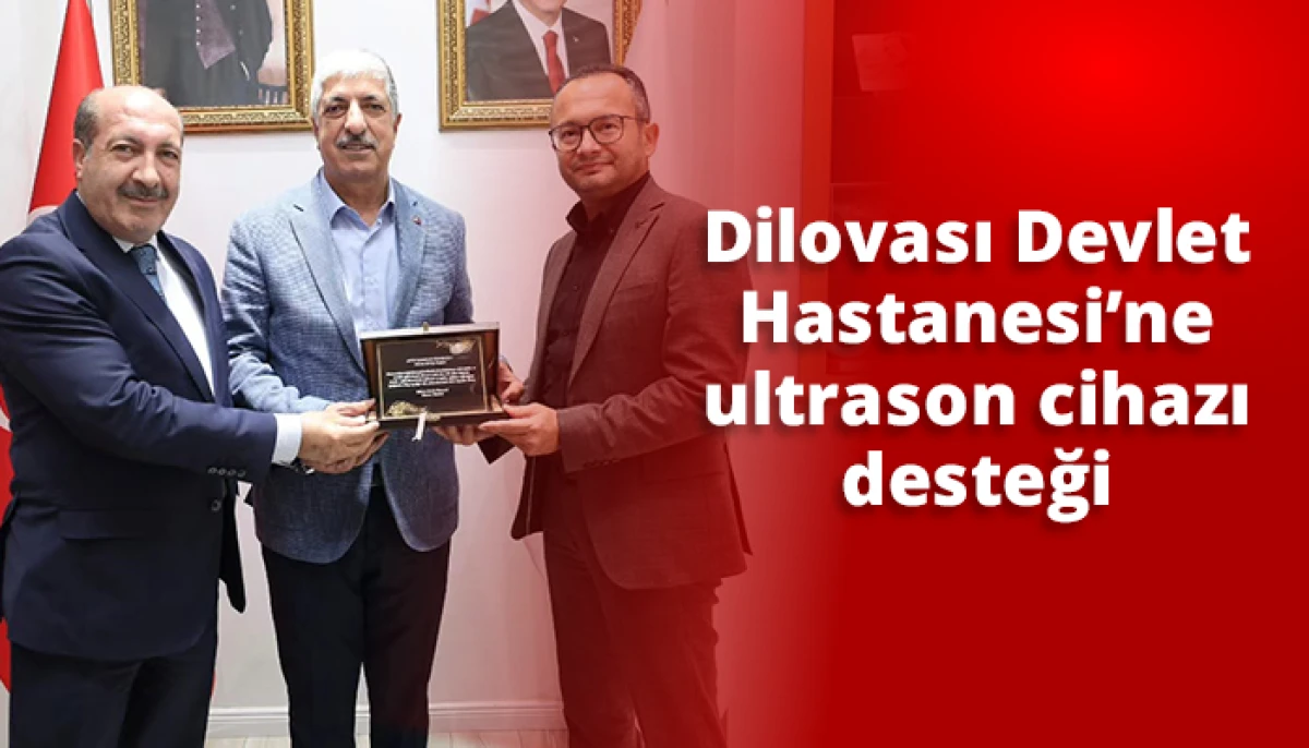 Dilovası Devlet Hastanesi&rsquo;ne ultrason cihazı desteği