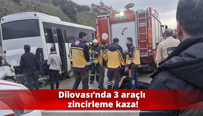 Dilovası&rsquo;nda 3 ara&ccedil;lı zincirleme kaza!