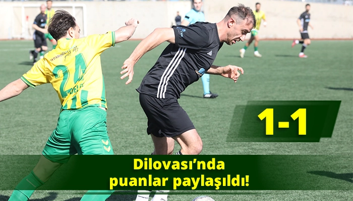 Dilovası&rsquo;nda puanlar paylaşıldı! 1-1