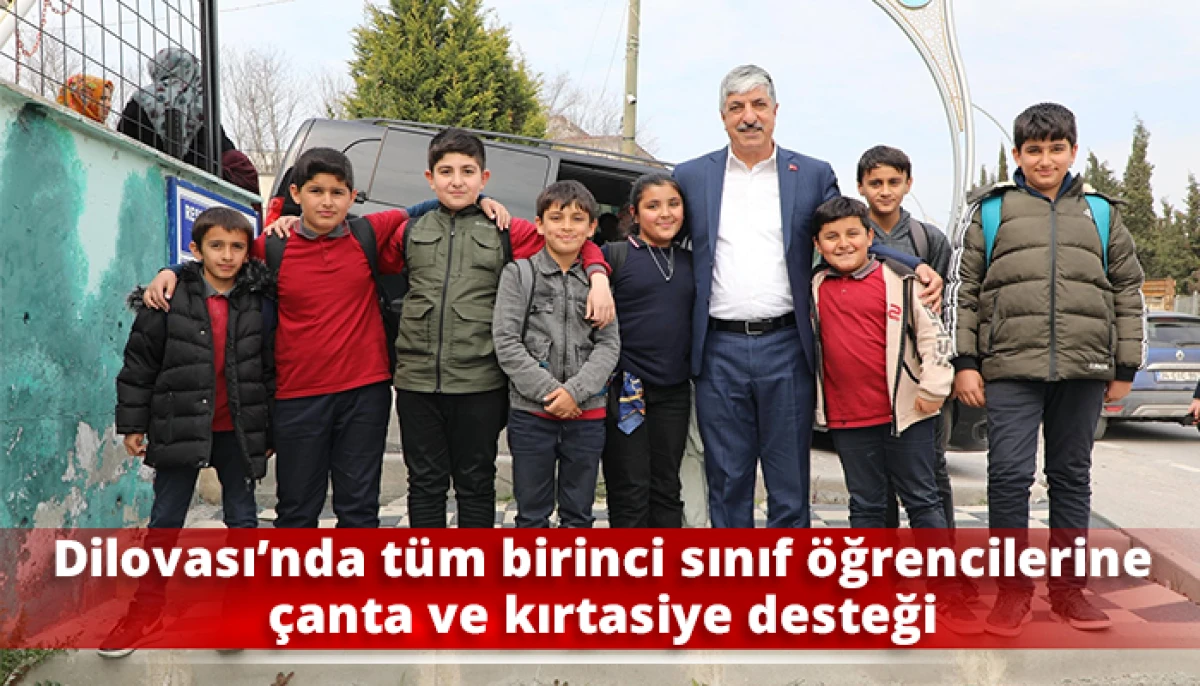 Dilovası&rsquo;nda t&uuml;m birinci sınıf &ouml;ğrencilerine &ccedil;anta ve kırtasiye desteği