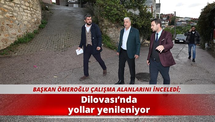 Dilovası&rsquo;nda yollar yenileniyor