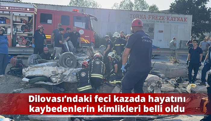 Dilovası’ndaki feci kazada hayatını kaybedenlerin kimlikleri belli oldu