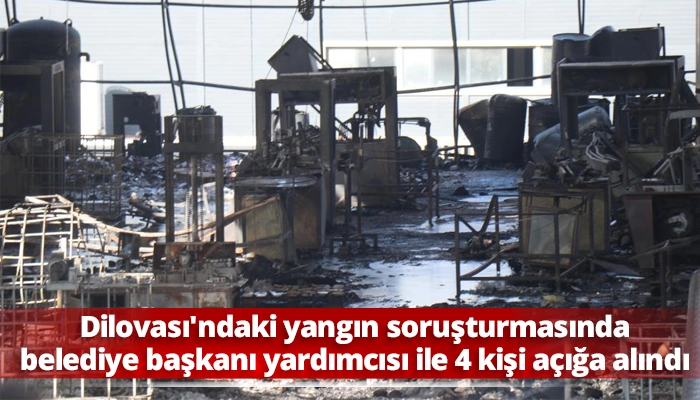 Dilovası'ndaki yangın soruşturmasında belediye başkanı yardımcısı ile 4 kişi açığa alındı