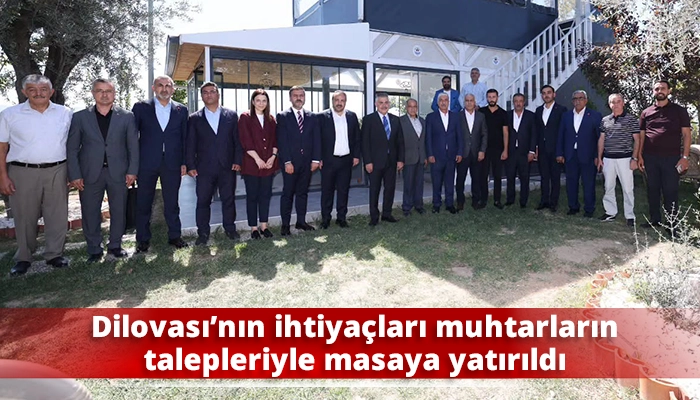 Dilovası&rsquo;nın ihtiya&ccedil;ları muhtarların talepleriyle masaya yatırıldı