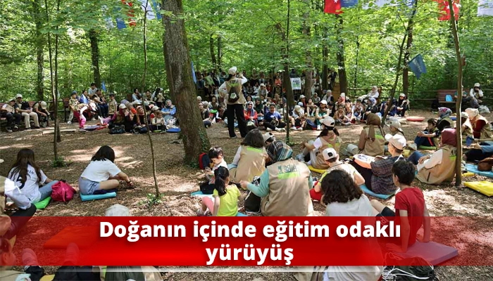 Doğanın içinde eğitim odaklı yürüyüş