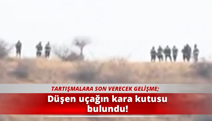 Düşen uçağın kara kutusu bulundu!
