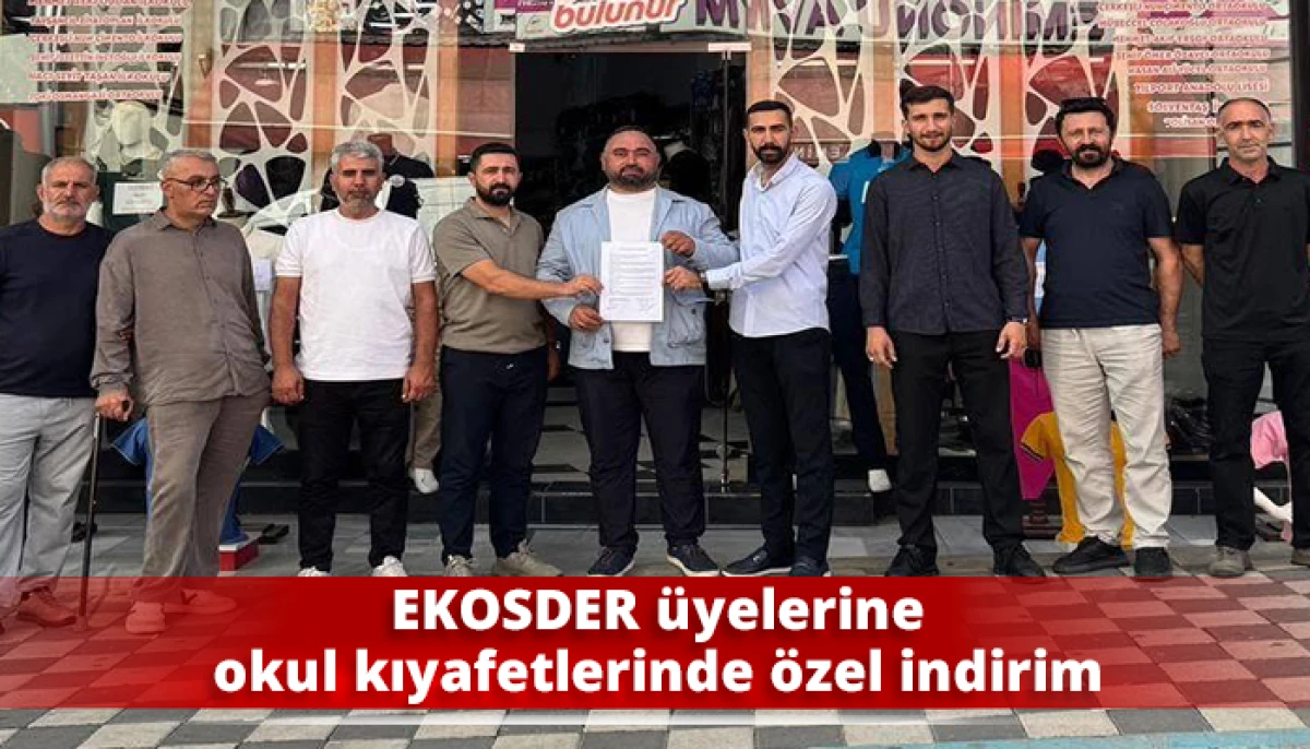 EKOSDER &uuml;yelerine okul kıyafetlerinde &ouml;zel indirim