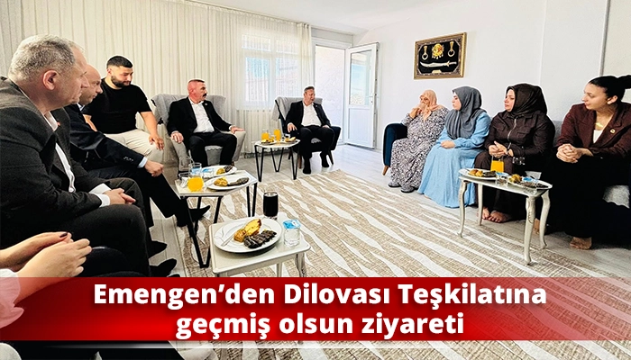 Emengen&rsquo;den Dilovası Teşkilatına ge&ccedil;miş olsun ziyareti