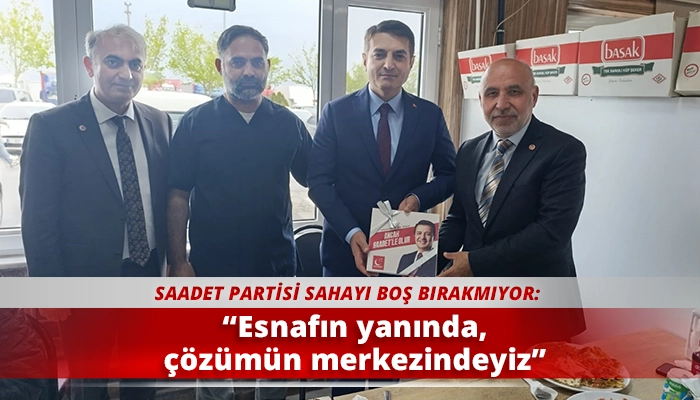 “Esnafın yanında, çözümün merkezindeyiz”