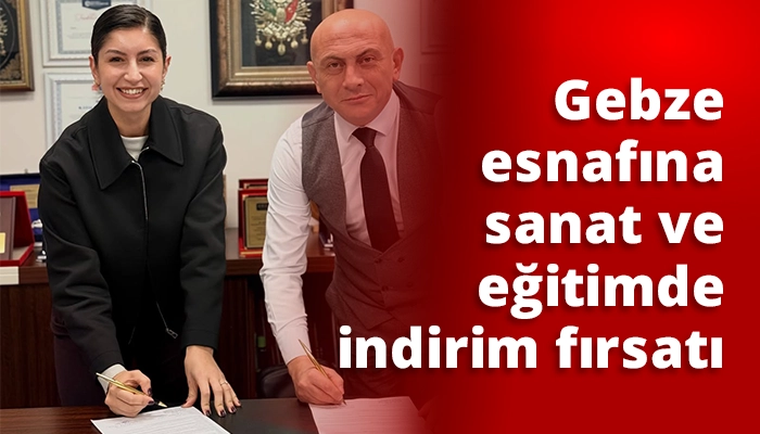 Gebze esnafına sanat ve eğitimde indirim fırsatı