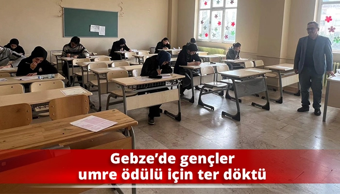 Gebze&rsquo;de gen&ccedil;ler umre &ouml;d&uuml;l&uuml; i&ccedil;in ter d&ouml;kt&uuml;