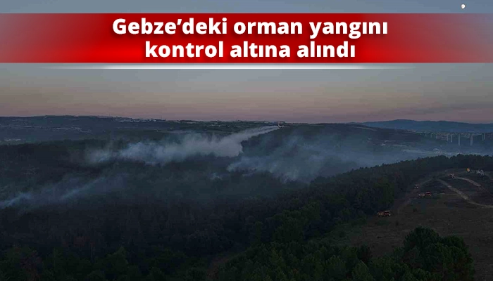 Gebze&rsquo;deki orman yangını kontrol altına alındı