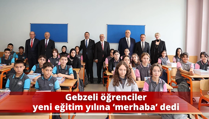 Gebzeli öğrenciler yeni eğitim yılına ‘merhaba’ dedi