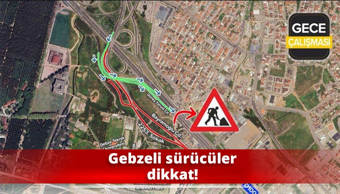 Gebzeli sürücüler dikkat!