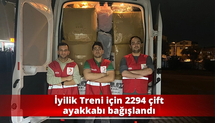 İyilik Treni için 2294 çift ayakkabı bağışlandı