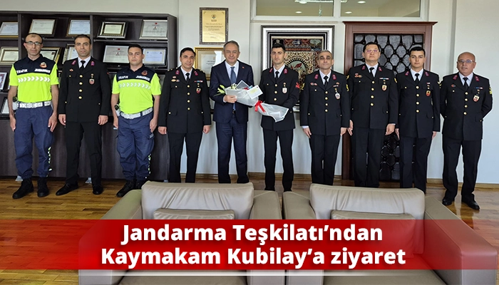Jandarma Teşkilatı&rsquo;ndan Kaymakam Kubilay&rsquo;a ziyaret