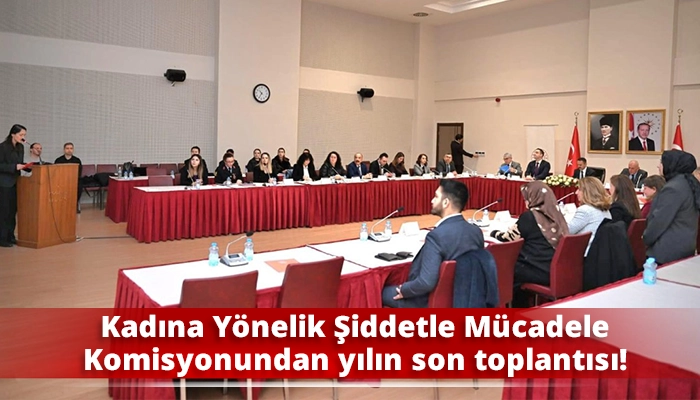 Kadına Y&ouml;nelik Şiddetle M&uuml;cadele Komisyonundan yılın son toplantısı!