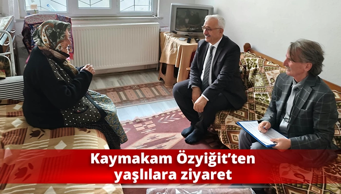 Kaymakam &Ouml;zyiğit&rsquo;ten yaşlılara ziyaret