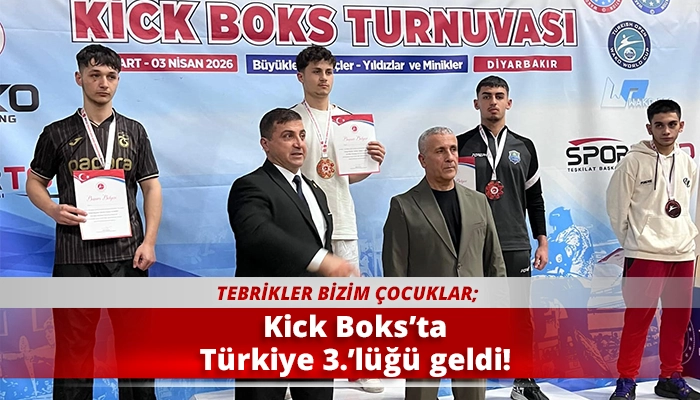 Kick Boks&rsquo;ta T&uuml;rkiye 3.&rsquo;l&uuml;ğ&uuml; geldi!