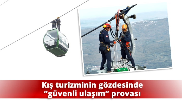 Kış turizminin gözdesinde “güvenli ulaşım” provası