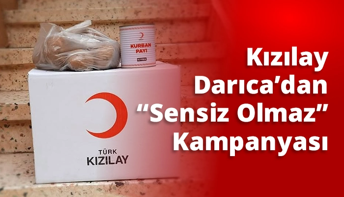 Kızılay Darıca’dan “Sensiz Olmaz” Kampanyası