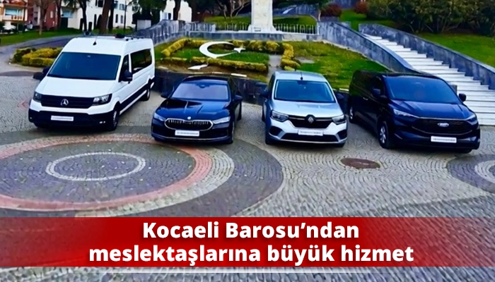 Kocaeli Barosu&rsquo;ndan meslektaşlarına b&uuml;y&uuml;k hizmet