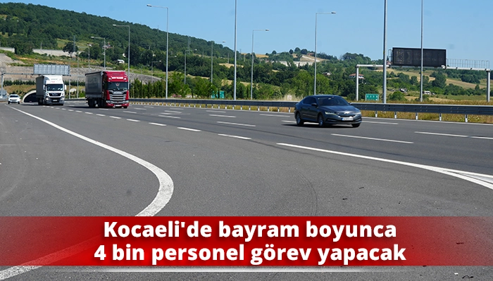 Kocaeli’de bayram boyunca 4 bin personel görev yapacak