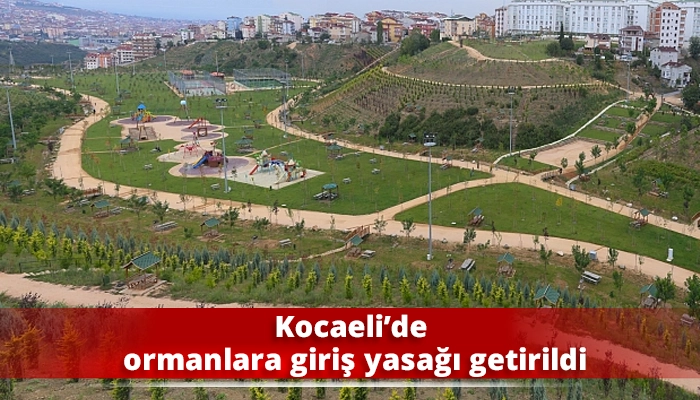 Kocaeli&rsquo;de ormanlara giriş yasağı getirildi