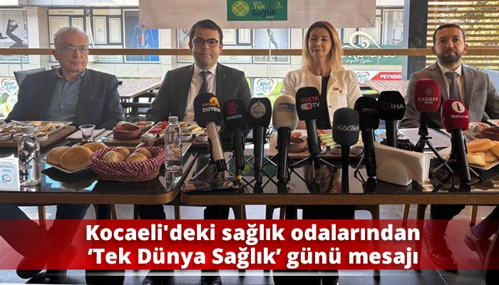 Kocaeli'deki sağlık odalarından ‘Tek Dünya Sağlık’ günü mesajı