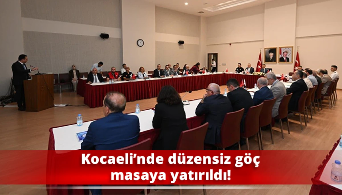 Kocaeli&rsquo;nde d&uuml;zensiz g&ouml;&ccedil; masaya yatırıldı!