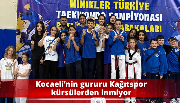 Kocaeli&rsquo;nin gururu Kağıtspor k&uuml;rs&uuml;lerden inmiyor