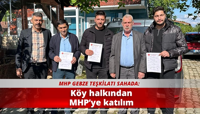 Köy halkından MHP’ye katılım