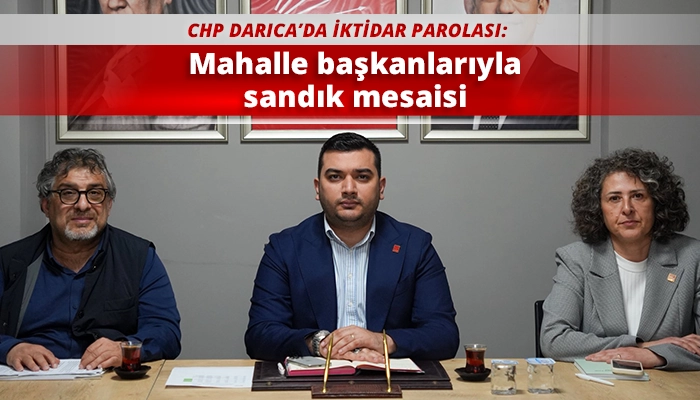 Mahalle başkanlarıyla sandık mesaisi