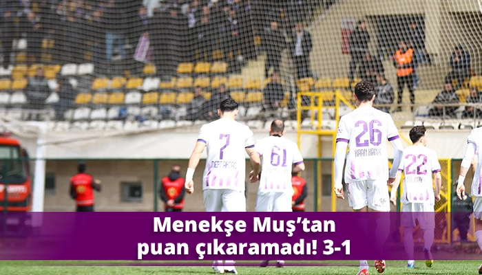 Menekşe Muş&rsquo;tan puan &ccedil;ıkaramadı! 3-1