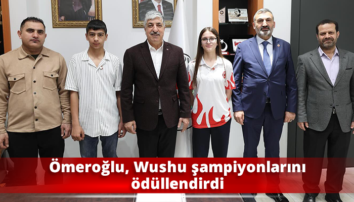 Ömeroğlu, Wushu şampiyonlarını ödüllendirdi