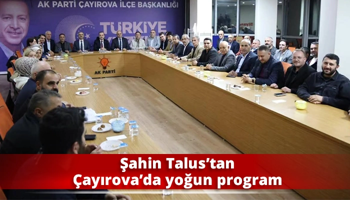 Şahin Talus&rsquo;tan &Ccedil;ayırova&rsquo;da yoğun program