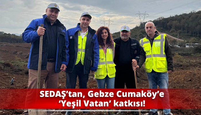 SEDAŞ’tan, Gebze Cumaköy’e ‘Yeşil Vatan’ katkısı!