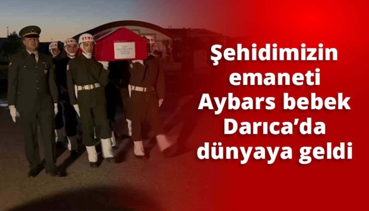 Şehidimizin emaneti Aybars bebek Darıca&rsquo;da d&uuml;nyaya geldi