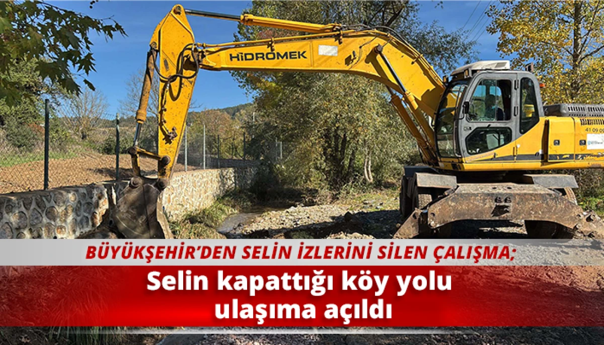 Selin kapattığı k&ouml;y yolu ulaşıma a&ccedil;ıldı