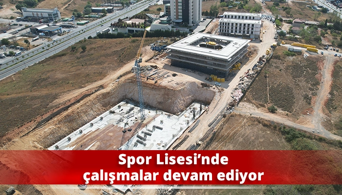 Spor lisesinde çalışmalar devam ediyor