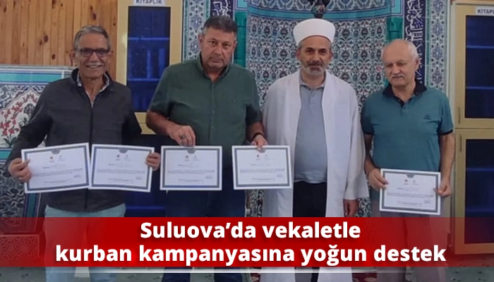 Suluova’da vekaletle kurban kampanyasına yoğun destek