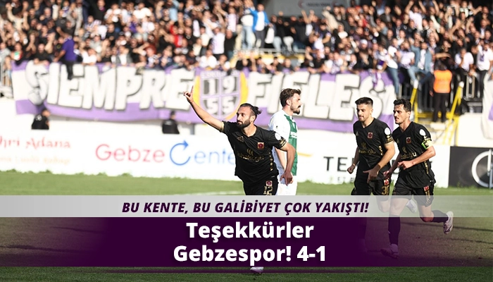 Teşekkürler Gebzespor! 4-1