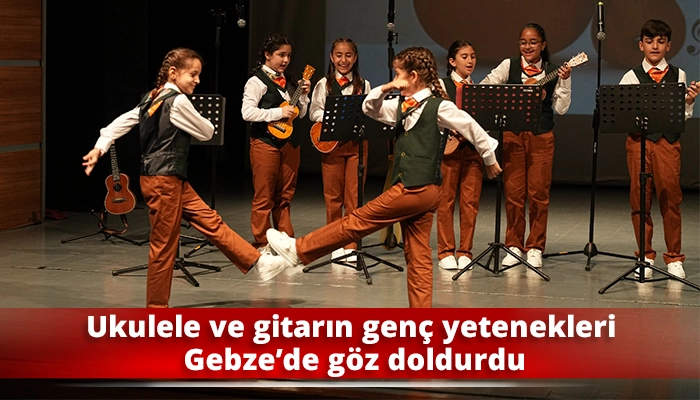 Ukulele ve gitarın gen&ccedil; yetenekleri Gebze&rsquo;de g&ouml;z doldurdu