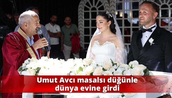 Umut Avcı masalsı düğünle dünya evine girdi