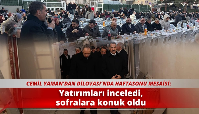 Yatırımları inceledi, sofralara konuk oldu
