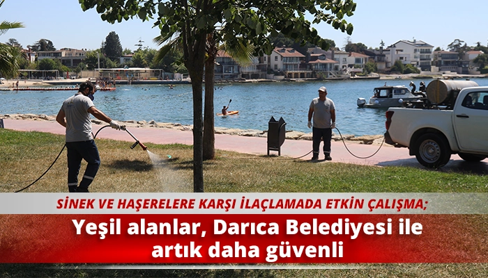 Yeşil alanlar, Darıca Belediyesi ile artık daha güvenli